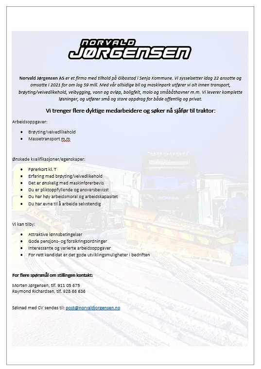 Stillingsbeskrivelse